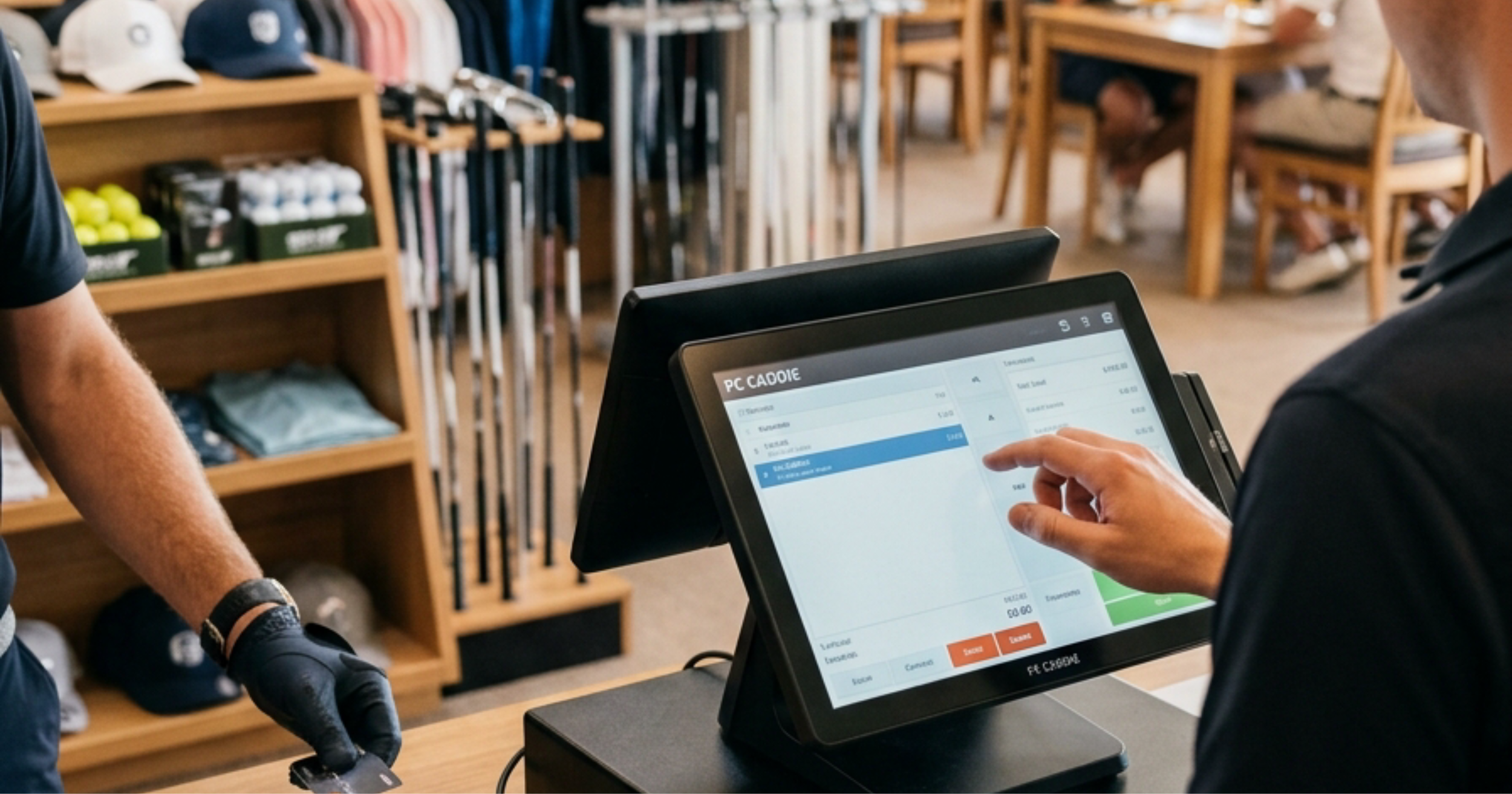 PC CADDIE Kassensystem im Golf-Proshop